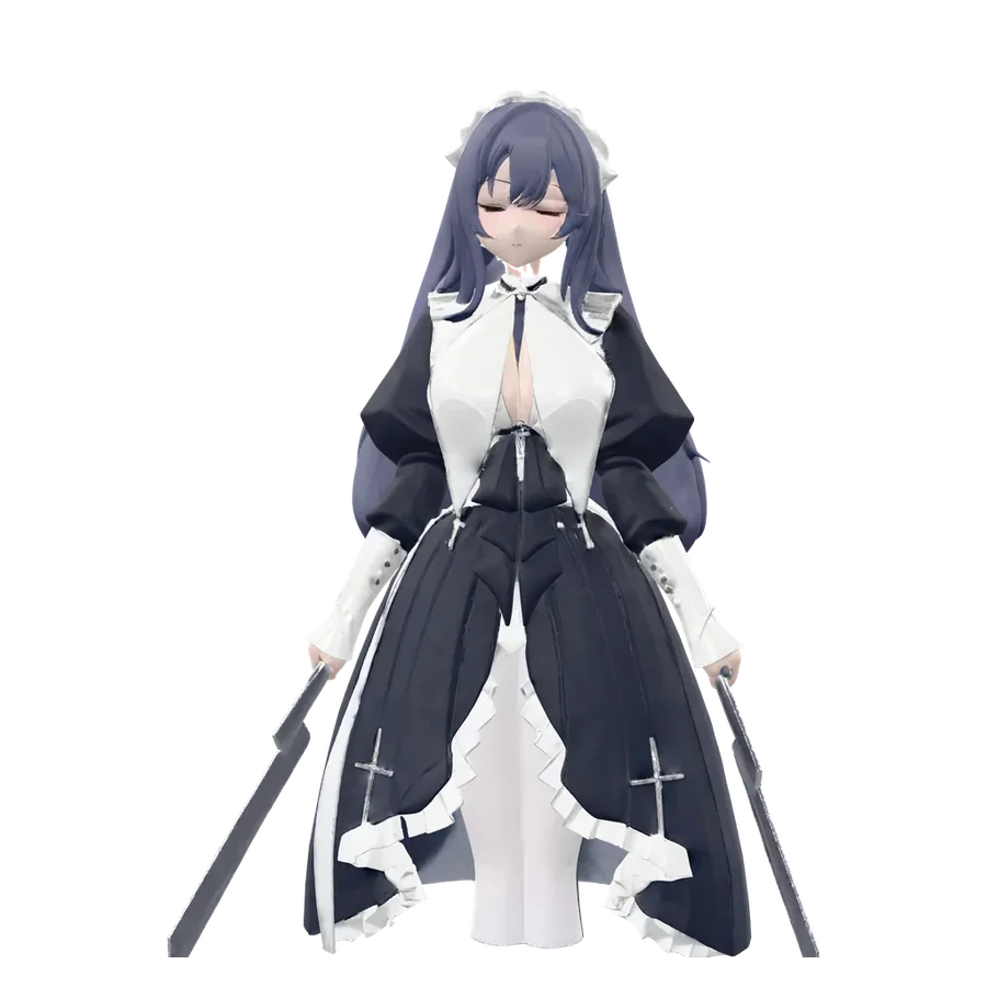 A character model generated by Opolyo