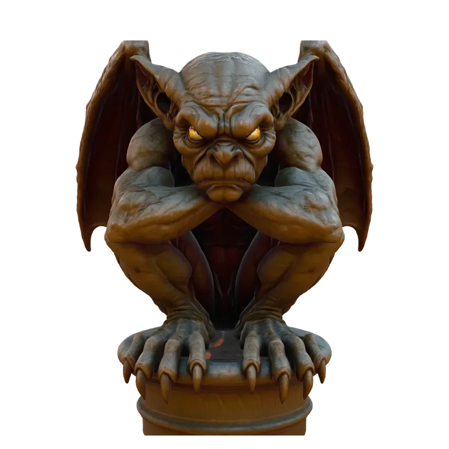 A gargoyle model generated by Opolyo